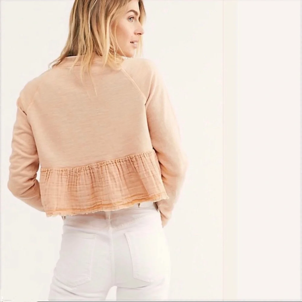 $78 NWOT Free People Sweet Jane Pullover Top Size Small - Picture 2 of 7